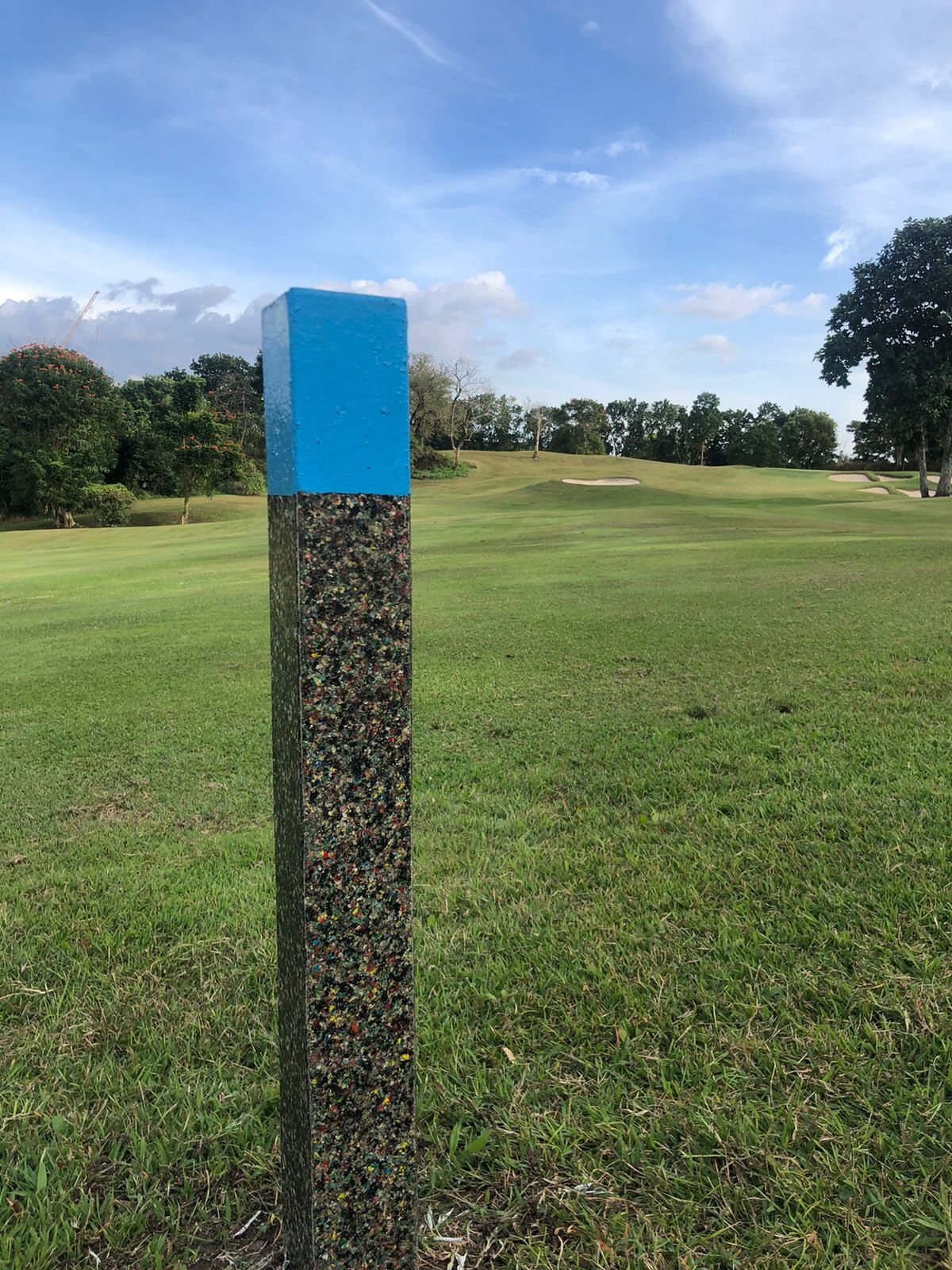 Recycled plastic distance markers tee off at Mimosa Plus Golf | GEO ...